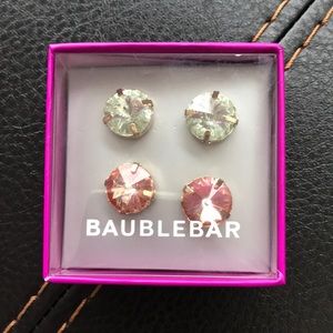 Pink and Off-White Studs, New in Box